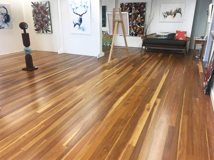 Australian Hardwood Satin Sheer for Art Gallery